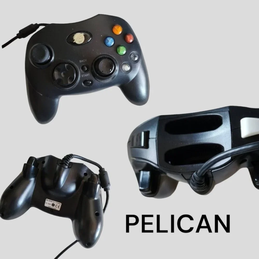 XBOX 4 Controllers and 1 Cord Various Styles.